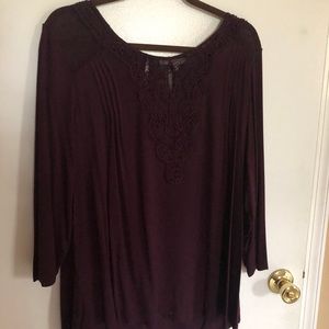 Dalina Crochet Detail Knit Top